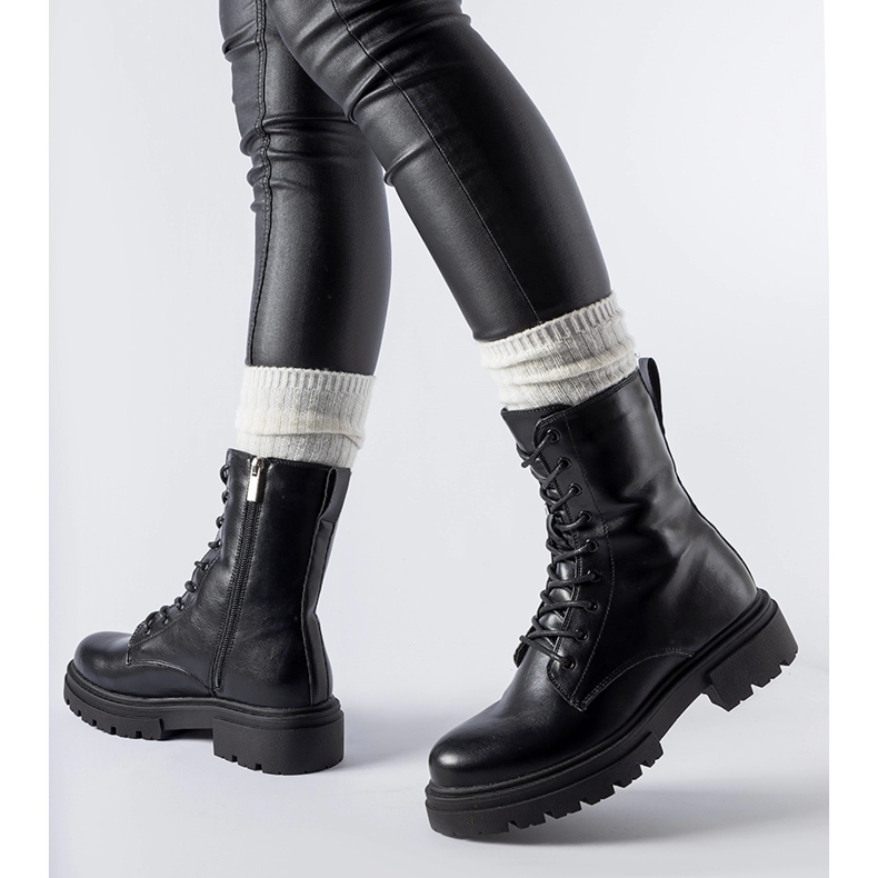 Czarne ocieplane trapery Heights 1