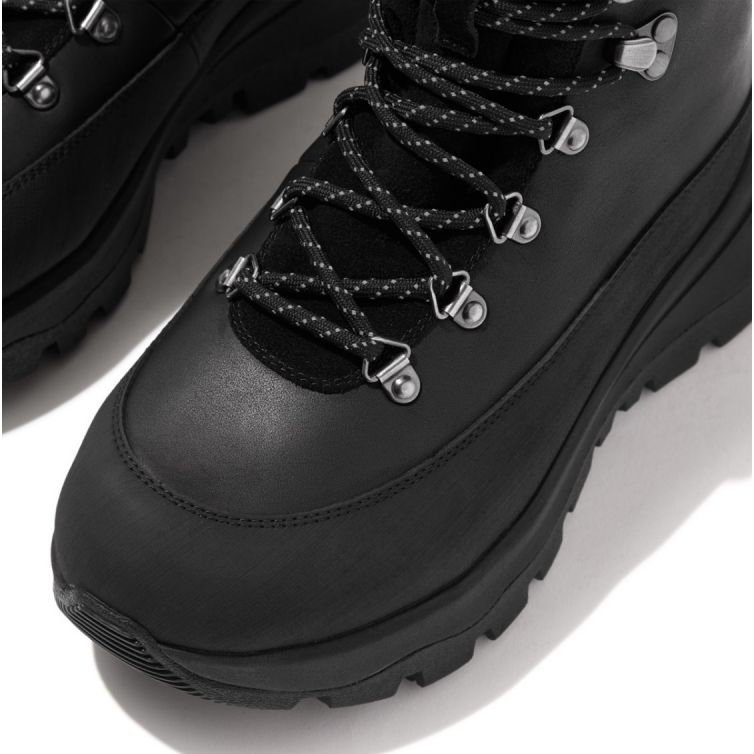 Buty FitFlop Neo-D-Hyker Waterproof Fabric/Suede Walking Boots W GP3-090 czarne 1