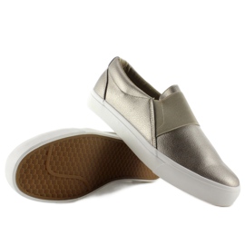 Trampki slip-on z gumą NB72P Gun Color żółte 2