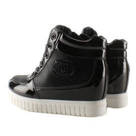 Sneakersy chanelki NB83P Black czarne 2