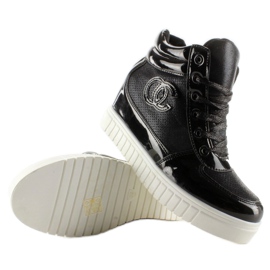 Sneakersy chanelki NB83P Black czarne 3