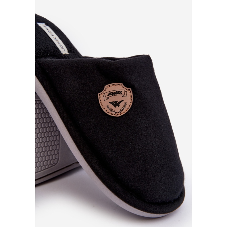 Męskie Klasyczne Kapcie Czarne Makis 2