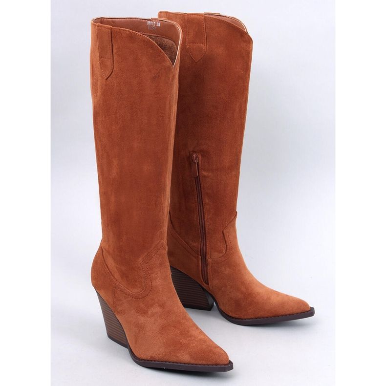 Kozaki kowbojki Russe Camel brązowe 1