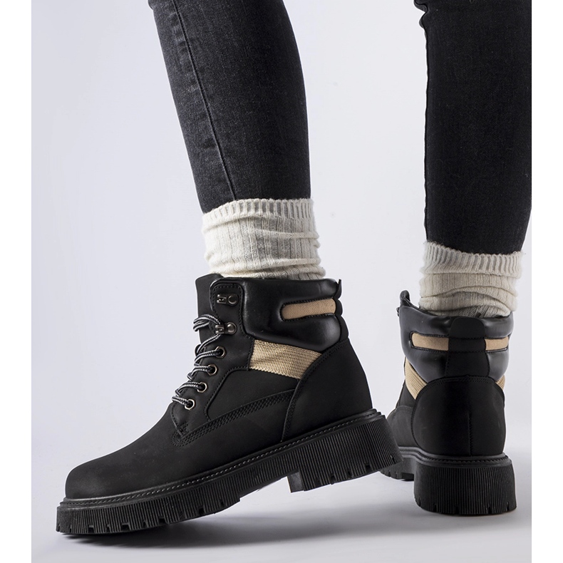 Czarne ocieplane trapery Bloomfield 1