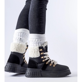 Czarne workery na masywnej platformie Rodrigo 1