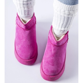 Różowe ocieplane śniegowce na platformie Miso 2