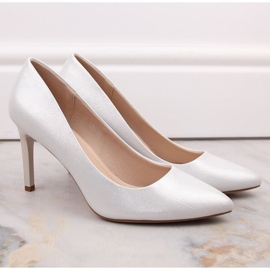 Szpilki Sergio Leone W SK428A srebrne srebrny 1