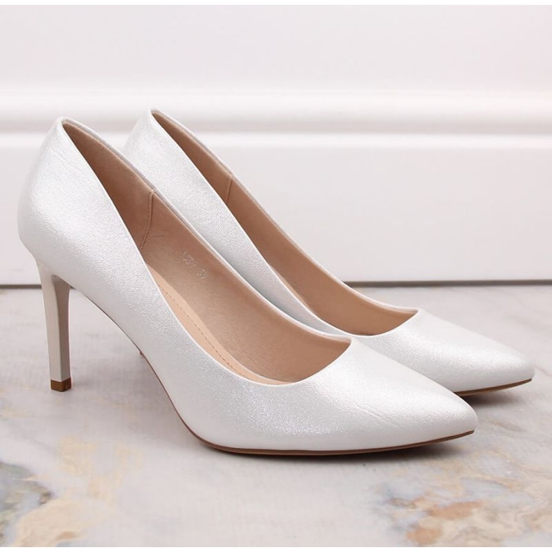 Szpilki Sergio Leone W SK428A srebrne srebrny 1