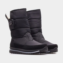 Damskie lekkie ocieplane śniegowce Progress PROGJ-21-08 czarne 1