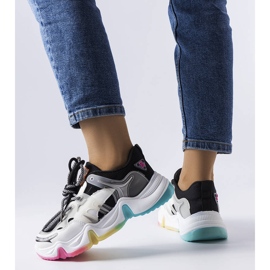 Czarne sneakersy z łączonych materiałów Grondin 1