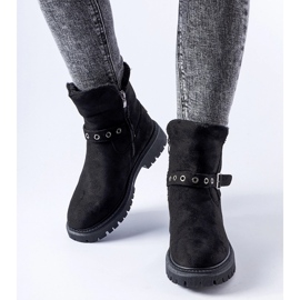 Czarne ocieplane botki Gibsonia 1