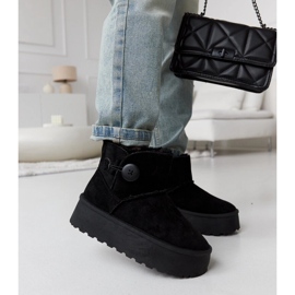 Czarne krótkie ocieplane śniegowce Casimiro 2