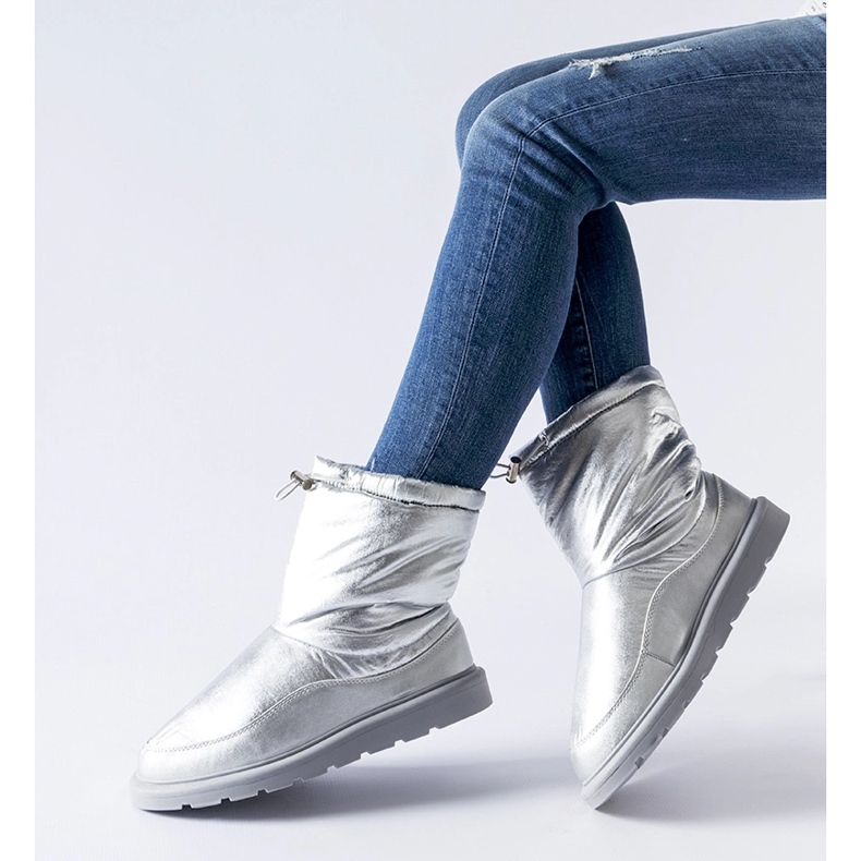 Srebrne ocieplane śniegowce Whitetail srebrny 1