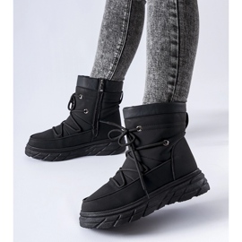 Czarne matowe ocieplane śniegowce Jamison 1