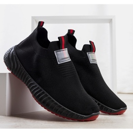 Czarne męskie sneakersy skarpetkowe Welser 1