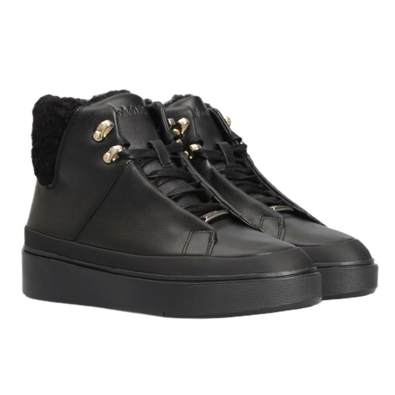 Buty Calvin Klein Hell Cupsole Hi Top Wl W HW0HW01208 czarne 1