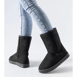 Czarne ocieplane klasyczne śniegowce Ireneo 1