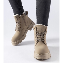 Beżowe ocieplane workery Stevens beżowy 1