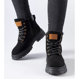 Czarne ocieplane workery Stevens 1