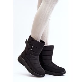 Śniegowce Damskie Na Rzep Ocieplane Czarne Jawora 2