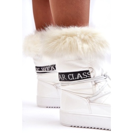 Seastar Damskie Śniegowce Sznurowane Białe 2