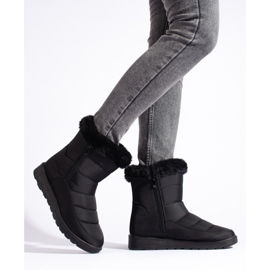 W. Potocki Czarne śniegowce damskie Potocki 1