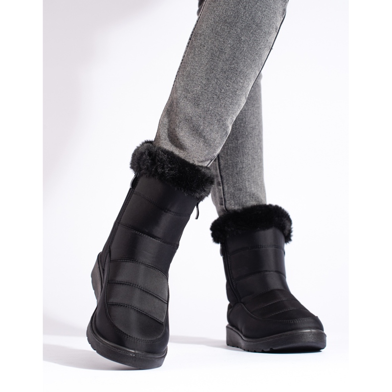 W. Potocki Czarne śniegowce damskie Potocki 2