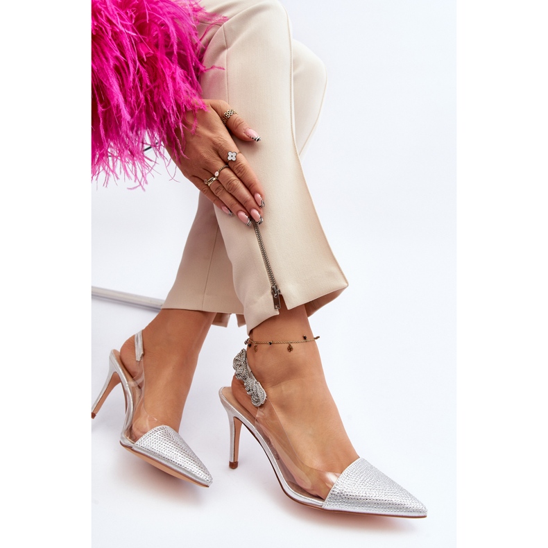 Szpilki Ze Zdobieniem D&A MR1966-11 Srebrne srebrny 1