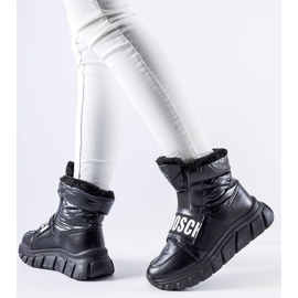 Czarne ocieplane sniegowce na platformie Bend 1