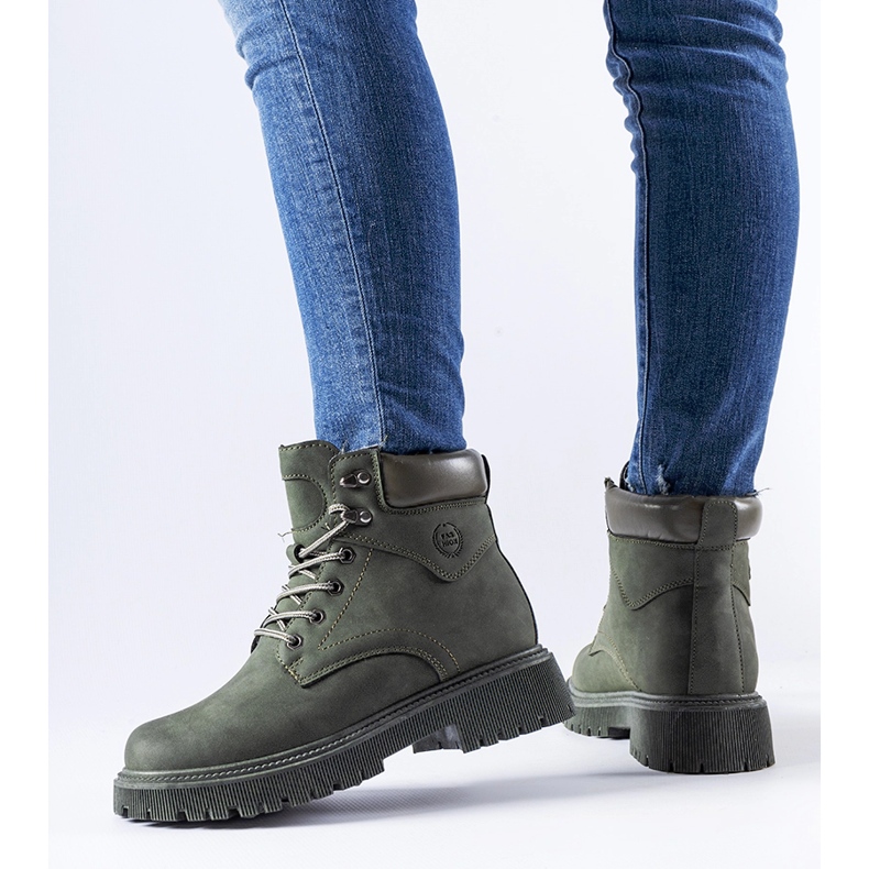 Zielone ocieplane klasyczne workery Bentley 1