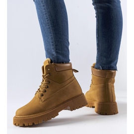 Brązowe klasyczne ocieplane workery Hector 1