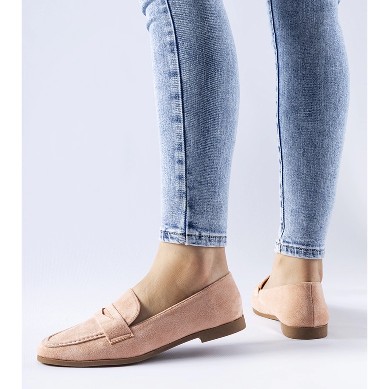 Różowe mokasyny z eko-zamszu Medford 1