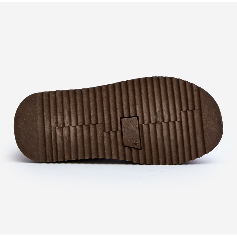 Damskie Śniegowce Na Grubej Podeszwie Caliksa brązowe 1