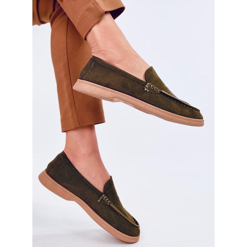 Mięciutkie mokasyny damskie Justt Green zielone 2
