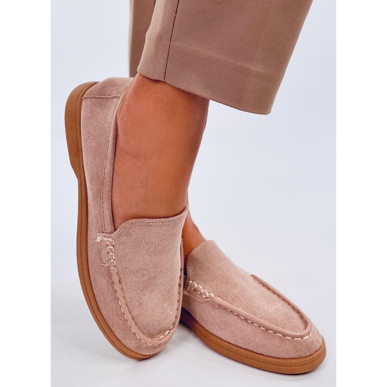 Mięciutkie mokasyny damskie Justt Beige beżowy 1