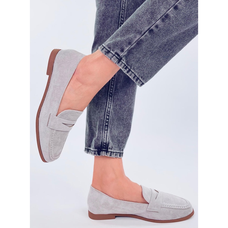 Mokasyny damskie Dorry Grey szare 1