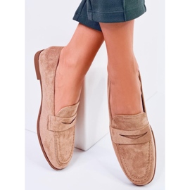 Mokasyny damskie Dorry Khaki beżowy 1
