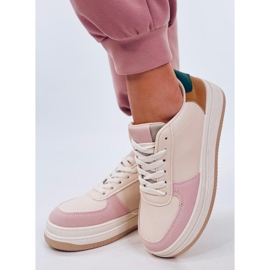 Sneakersy damskie Everss Pink różowe 2