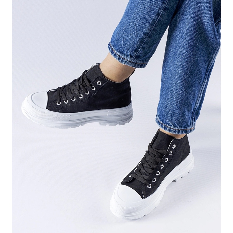 Czarne wysokie trampki Herndon 1