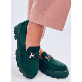 Mokasyny damskie zamszowe Ralfes Green zielone 1