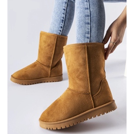 Brązowe ocieplane klasyczne śniegowce Ireneo 1