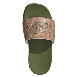 Klapki adidas Adilette Comfort Jr ID8029 zielone 2