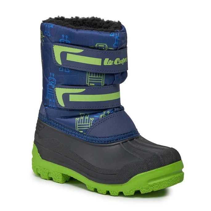 Czarne śniegowce Lee Cooper LCJ-23-44-2006K NAVY/FUCHSIA 1