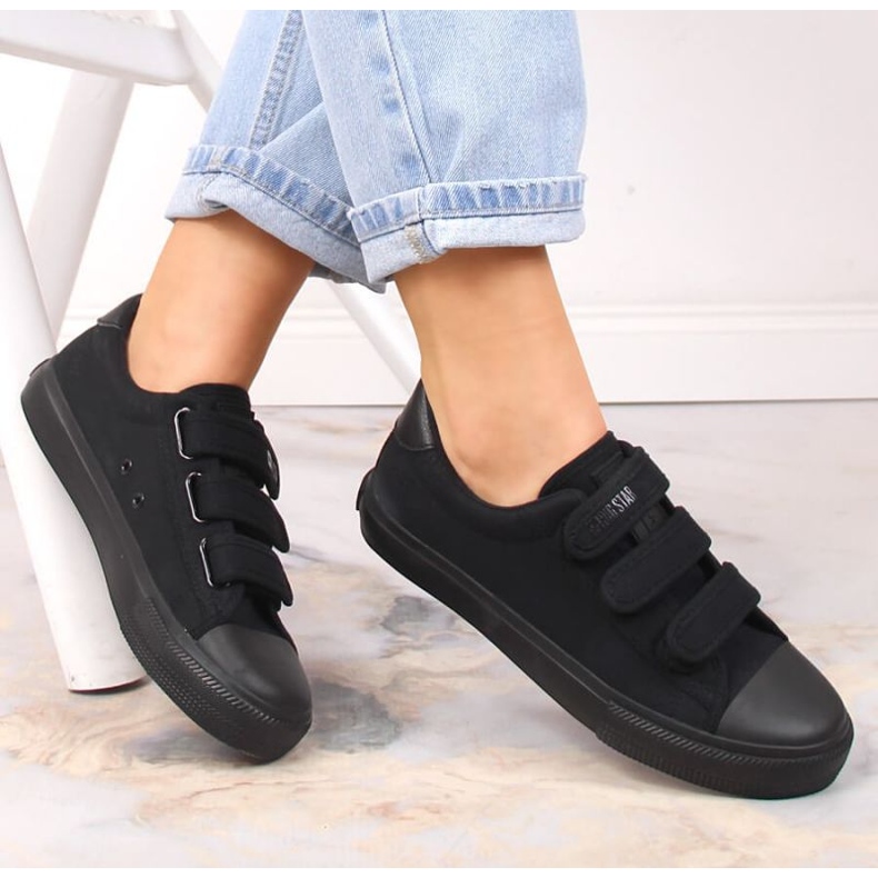 Trampki na rzepy Big Star W INT1842D czarne 1