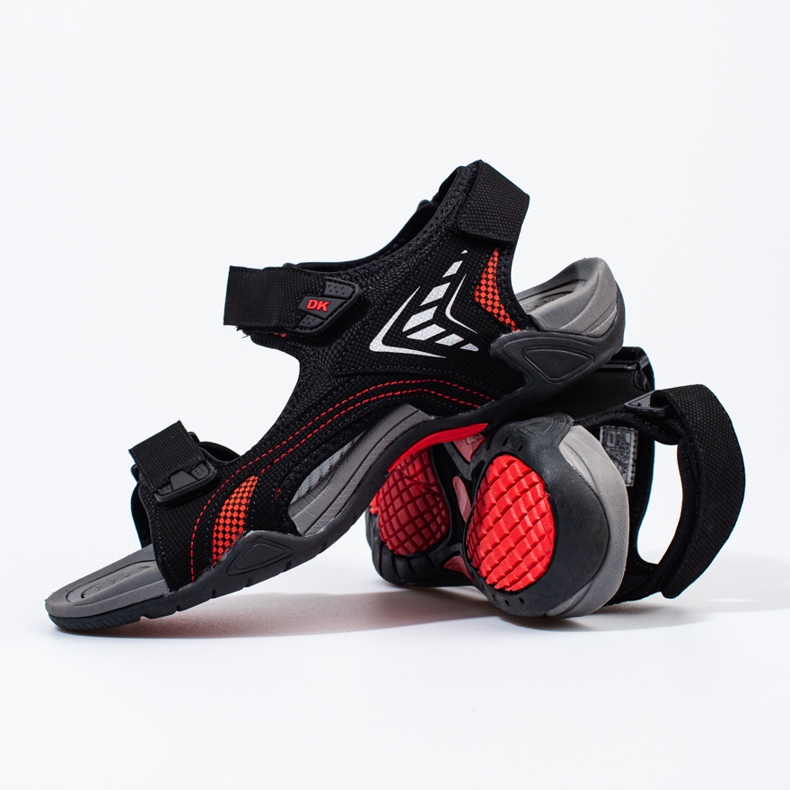 Czarne sandały męskie 2