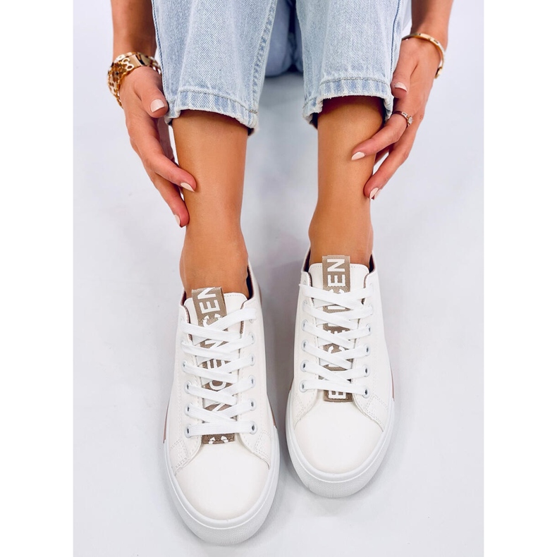 Trampki damskie Monae Champagne białe 1