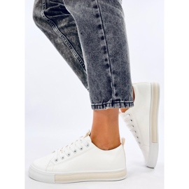 Trampki damskie Monae Beige białe 2