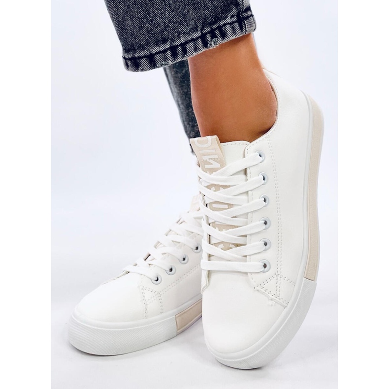 Trampki damskie Monae Beige białe 1