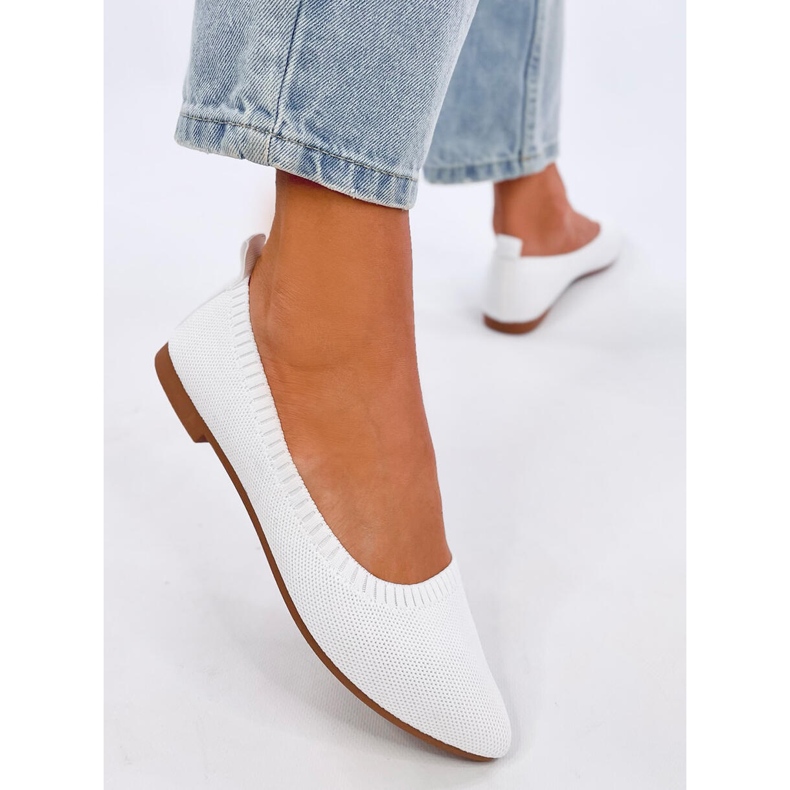 Baleriny ażurowe Kreiss White białe 2