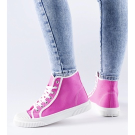 Ciemnoróżowe wysokie trampki Pozzuolo 1